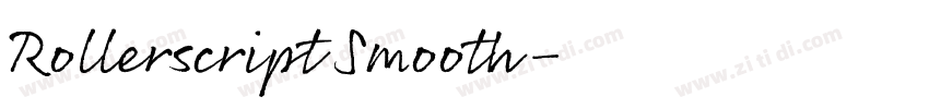 Rollerscript Smooth字体转换